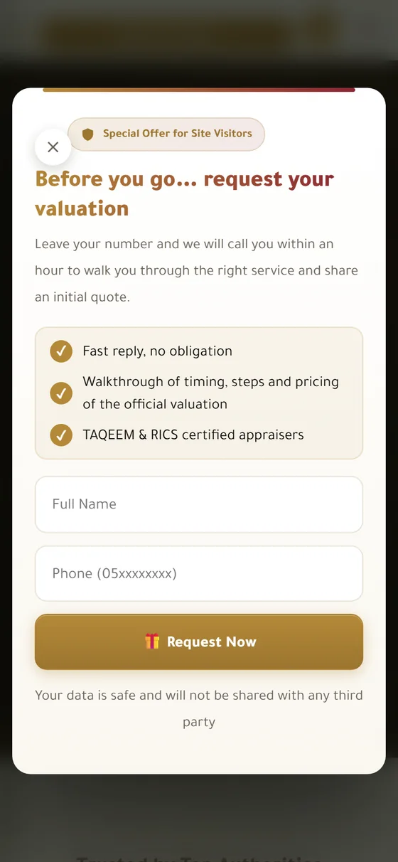 Edarah — The home page on mobile