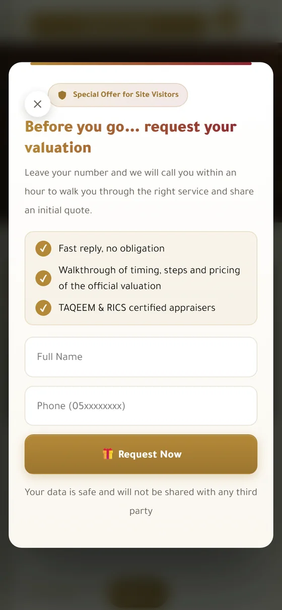 Edarah — The services page on mobile