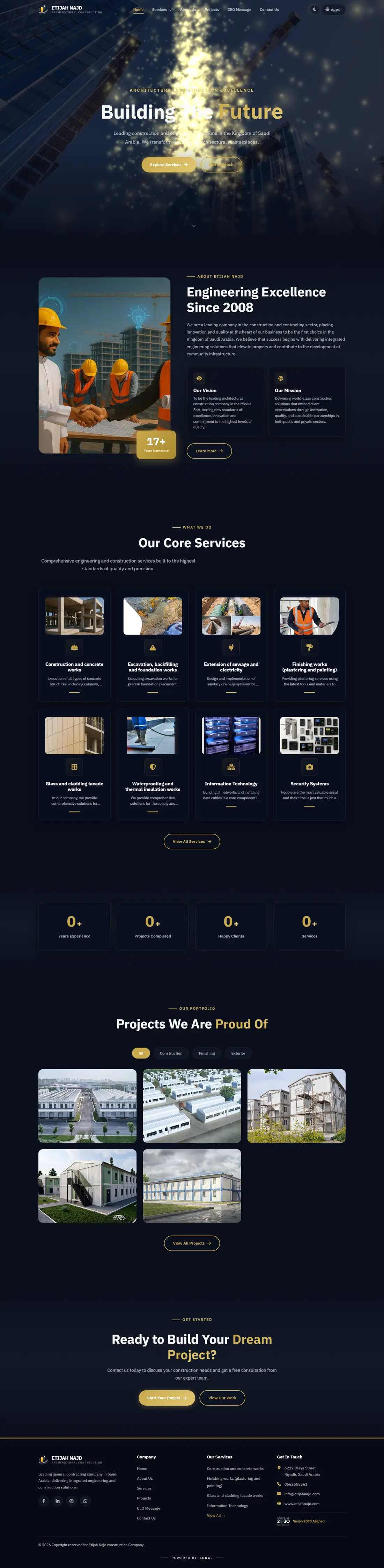 The full Etijah Najd home page